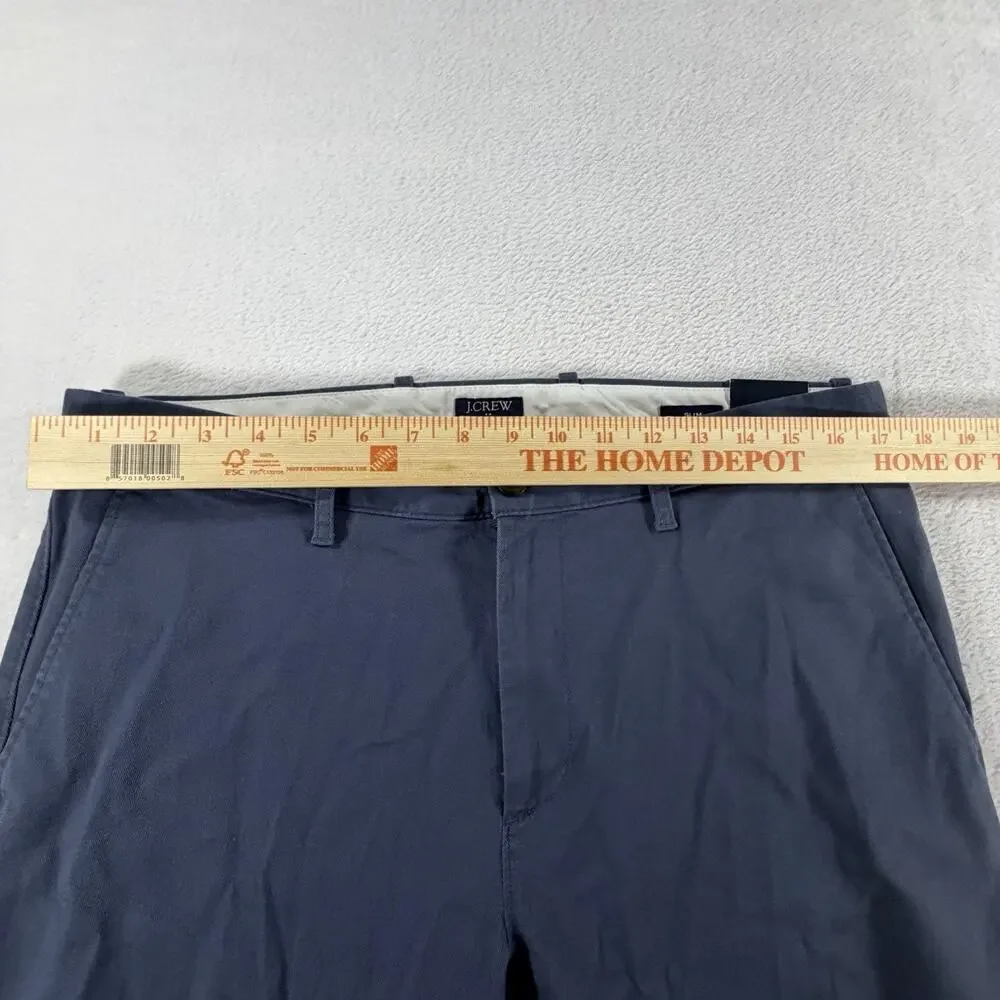 J Crew Men’s Flex Slim Fit Pants Navy 33x32